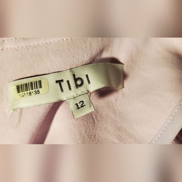 RTR Tibi Chalky Drape Corset longsleeve Dress Pink‎ - Picture 11 of 15